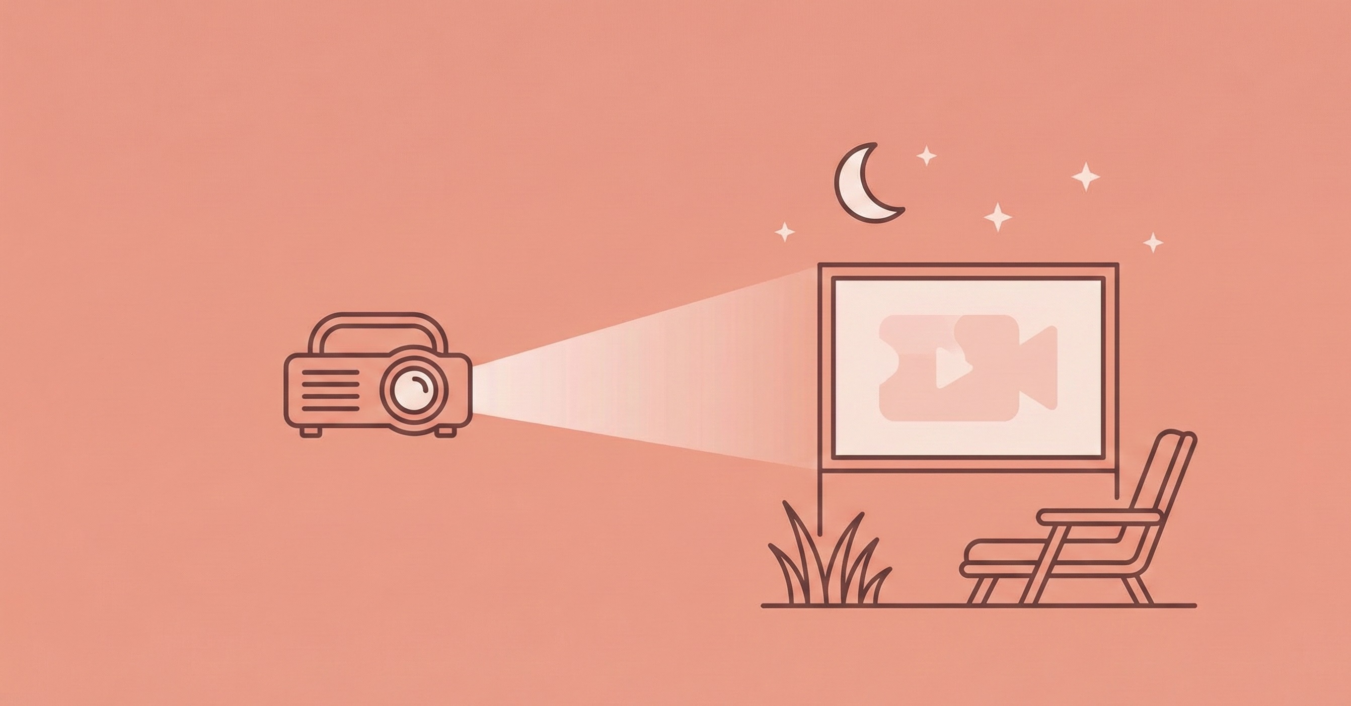 Outdoor-Heimkino Beamer